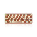 Dustsilver D66 Coffee Cream Gateron Red Switch Wireless 65% Layout Hot Swapping RGB Mechanical Keyboard