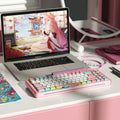 Coiled Keyboard Cable for Gaming Custom Rainbow Sprinkles Keyboard,Floyd
