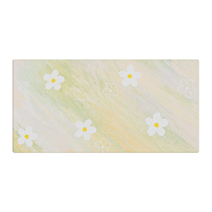 Green Flowers Deskmat