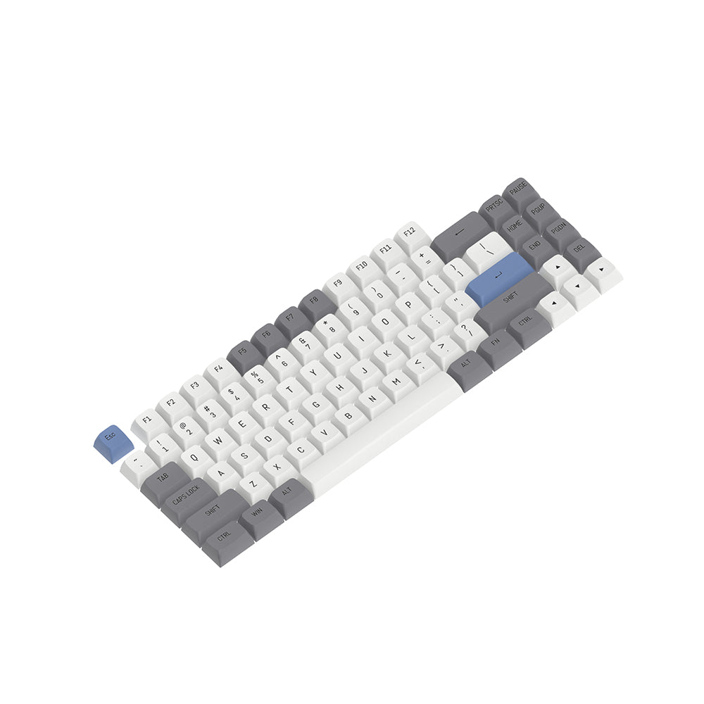 Gray White Blue Keycap Set