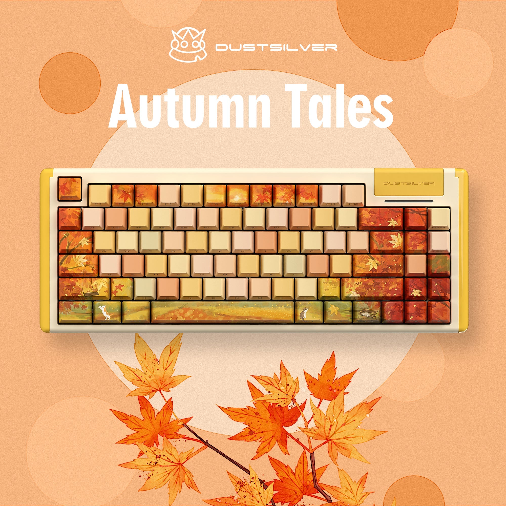 Dustsilver K84 Autumn Tales Wired 75% layout Mechanical Keyboard