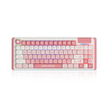 Dustsilver Peach Blossoms K84 Wired 75% layout Welded Switch Mechanical Keyboard The king of cost performance