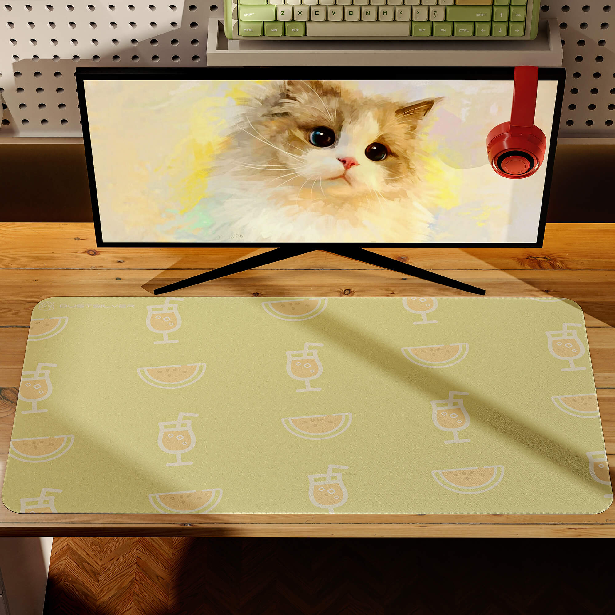 Dustsilver™ Melon Shake TABLE MAT LARGE GAMING MOUSE PAD 70cm*40cm*3mm