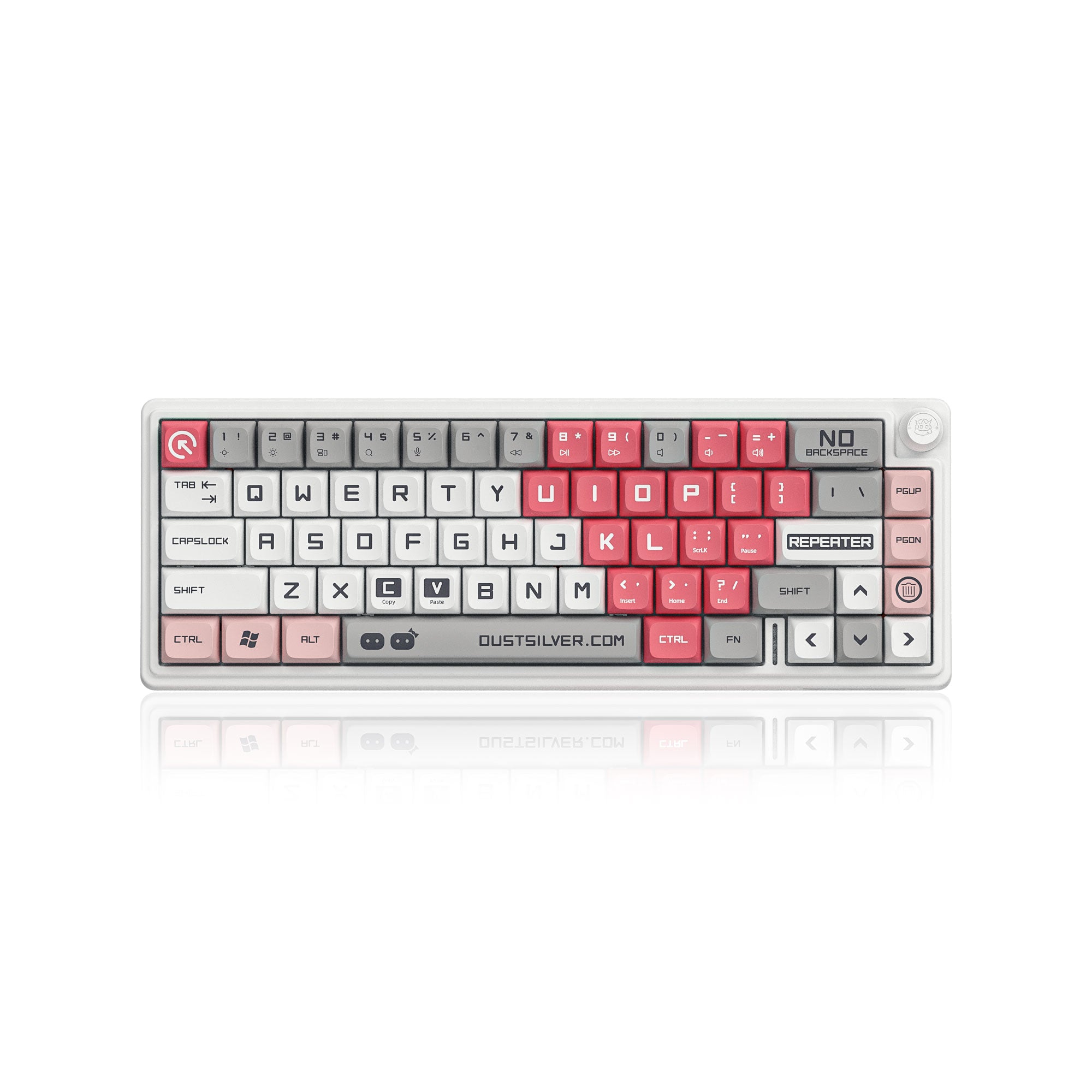 dustsilver™ D66 Colored Wireless 65% Layout Colored RGB Hot Swappable Mechanical Keyboard