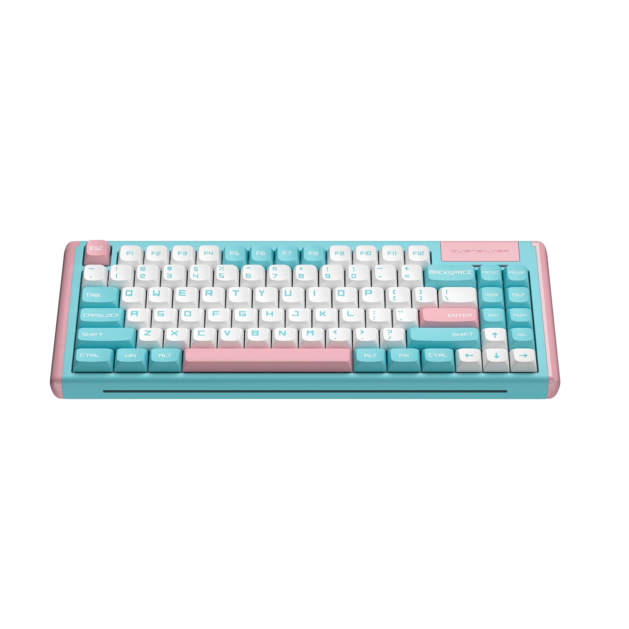 Blue Pink Milkshake 75 Percent Kawaii Teclado mecánico retroiluminado inalámbrico