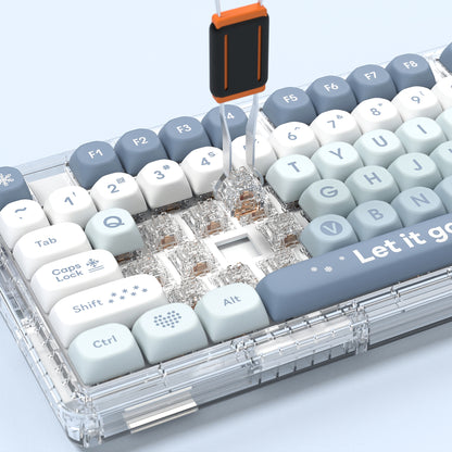 D82 Snowflakes Wireless Keyboard