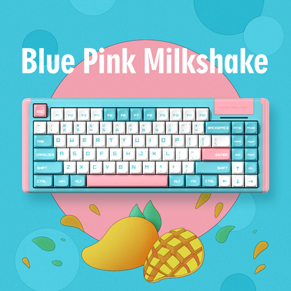 Blue Pink Milkshake Mechanical Keyboard