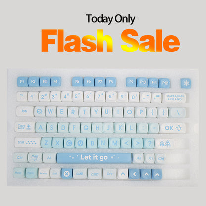 Dustsilver 82 keys Blue keycap suitable all keyboard