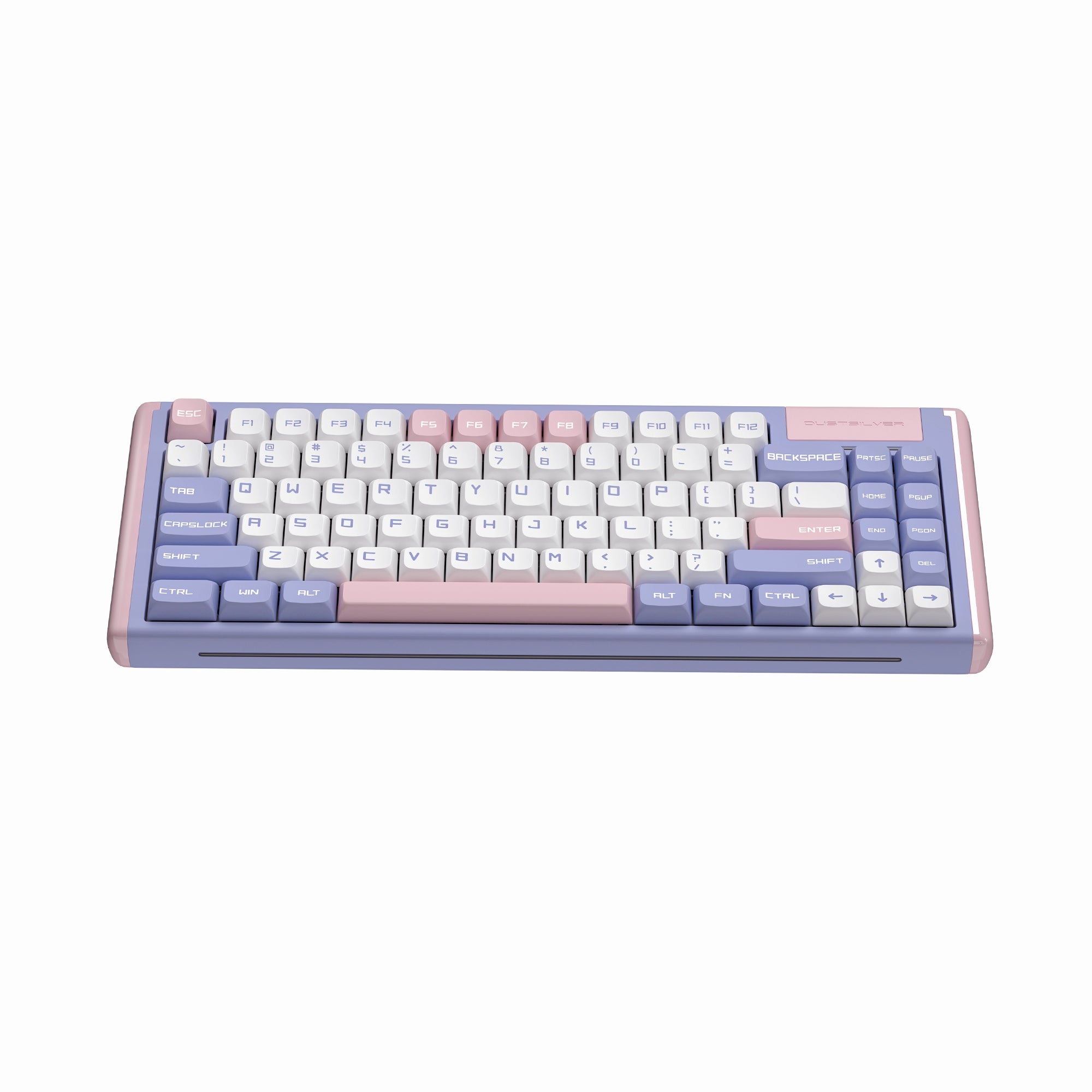 Púrpura, rosa, lila, 75 por ciento, lindo teclado mecánico retroiluminado con cable Kawaii