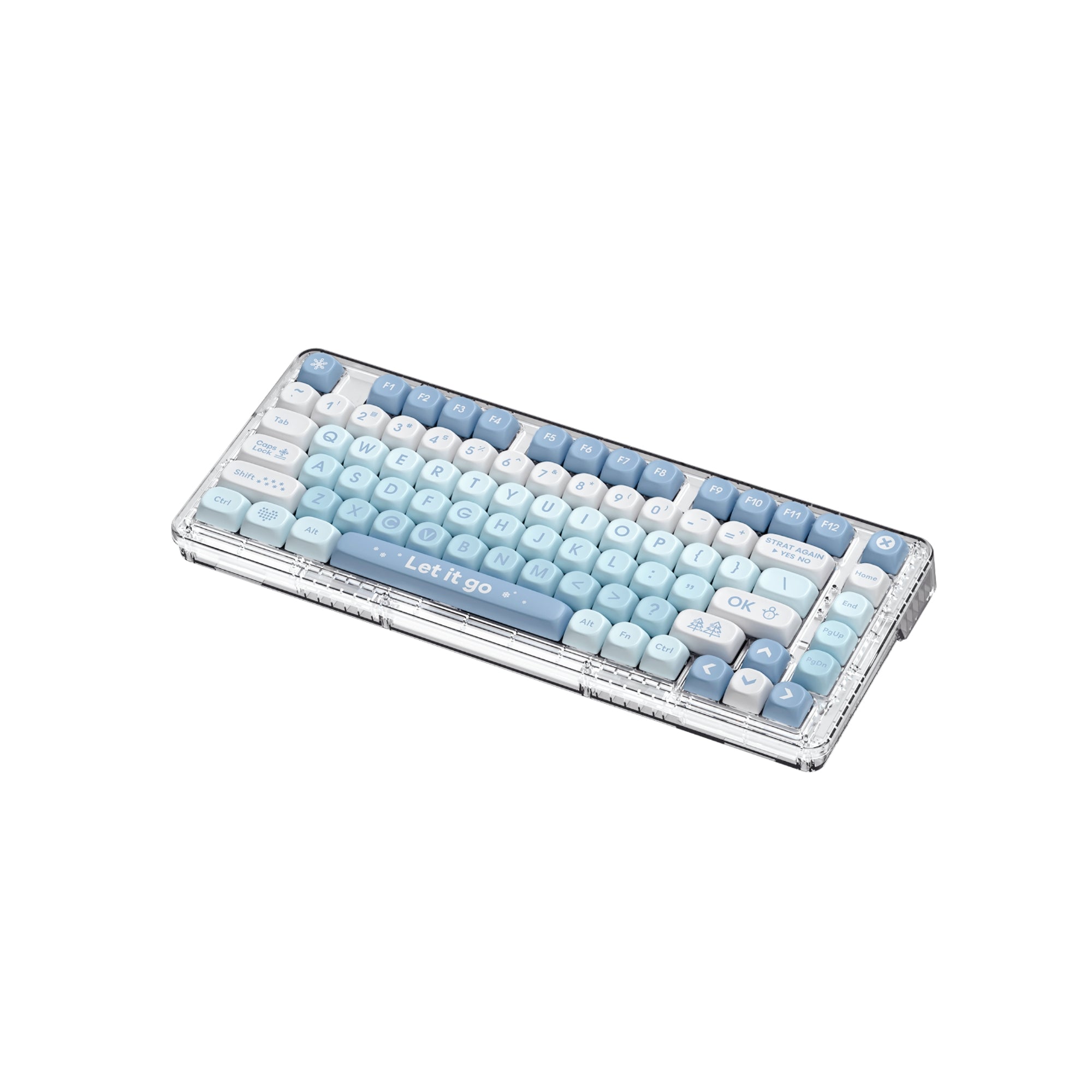 D82 Snowflakes Wireless Keyboard