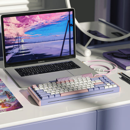 Purple Pink Lilac Mechanical Keyboard