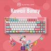 Dustsilver Kawaii Bunny 75% layout Hot Swappable Backlit Mechanical Keyboard