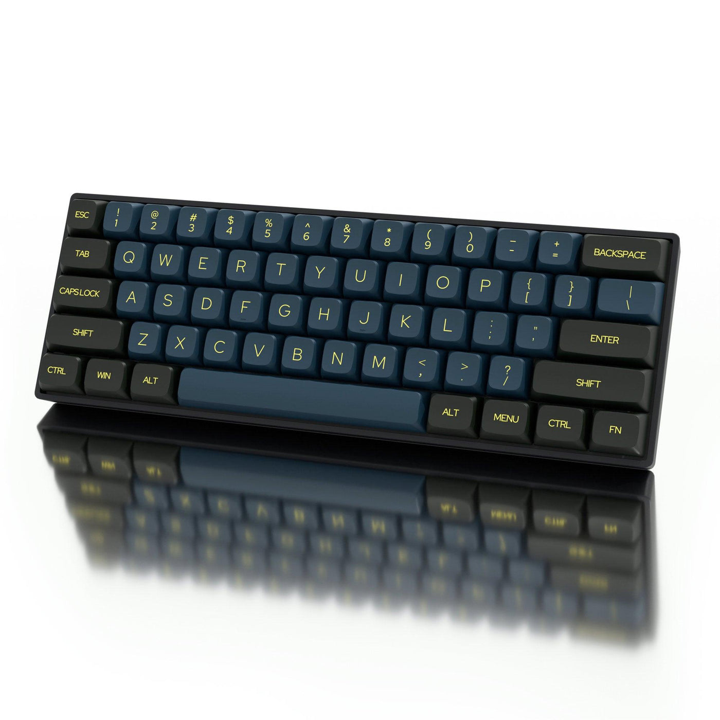 Dustsilver K61 Black Green NightShade 60 Percent Wireless Mechanical Keyboard - dustsilver