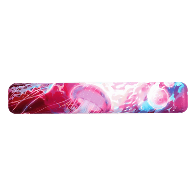 dustsilver™ Keyboard Wrist Rest Pink Cloud Sea Jellyfish Pattern - dustsilver