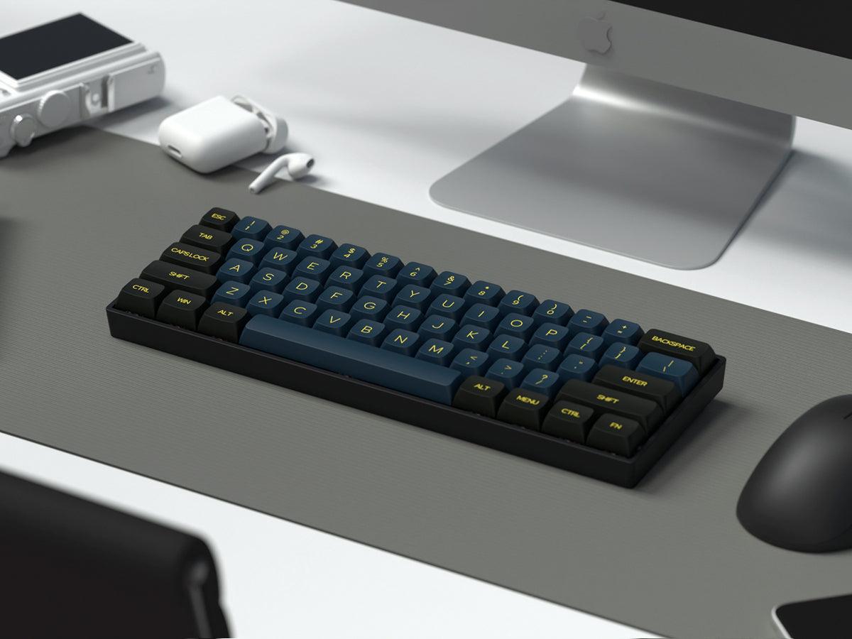 Dustsilver K61 Black Green NightShade 60 Percent Wireless Mechanical Keyboard - dustsilver