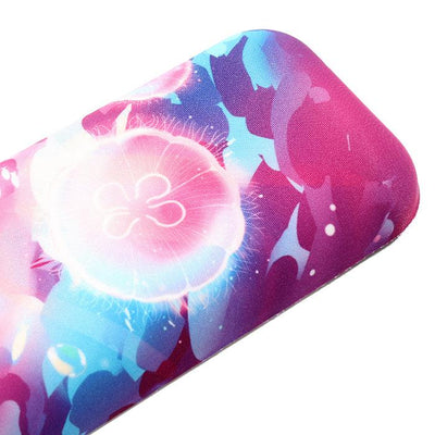 dustsilver™ Keyboard Wrist Rest Pink Cloud Sea Jellyfish Pattern - dustsilver
